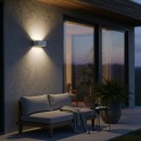 Ideal lux I328652 LED vonkajšie nástenné svietidlo ATOM | 25W integrovaný LED zdroj | 2100lm | 3000K