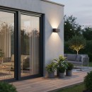 Ideal lux I328669 LED vonkajšie nástenné svietidlo ATOM | 25W integrovaný LED zdroj | 2100lm | 3000K