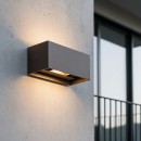 Ideal lux I328669 LED vonkajšie nástenné svietidlo ATOM | 25W integrovaný LED zdroj | 2100lm | 3000K