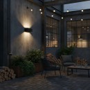 Ideal lux I328676 LED vonkajšie nástenné svietidlo ATOM | 25W integrovaný LED zdroj | 2100lm | 3000K