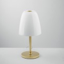 Luce Ambiente Design I-ARES-L1-BCO stolná lampička ARES | 1×60W E14 | vypínač | biela