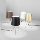 Luce Ambiente Design I-MARLEY/L BCO stolná lampička MARLEY E14 | vypínač | biela