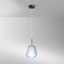 Luce Ambiente Design I-PIREX-S18-BLU závesné stropné svietidlo PIREX | 1×60W E27