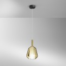 Luce Ambiente Design I-PIREX-S18-ORO  závesné stropné svietidlo PIREX | 1×60W E27 | zlatá
