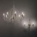 Ideal Lux 005898 závesné stropné svietidlo Court 8x40W | E14 - biele