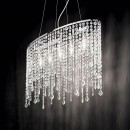 Ideal Lux 008363 závesné stropné svietidlo Rain 2x40W | E14 - krištáľ