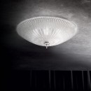 Ideal Lux 008608 prisadené stropné a nástenné svietidlo Shell 3x60W | E27 - biela