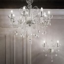 Ideal Lux 027630 závesné stropné svietidlo Canaletto transparente 8x40W | E14
