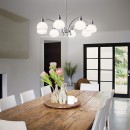 Ideal Lux 068466 závesné stropné svietidlo Tokyo 8x40W | E14 - chróm