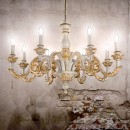 Ideal Lux 075341 závesné stropné svietidlo Giglio Oro 8x40W | E14 - zlatá