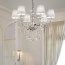Ideal Lux 088051 závesné stropné svietidlo Pantheon Argento 6x40W | E14 - strieborná