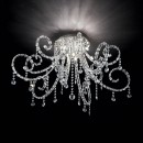 Ideal Lux 089430 prisadené stropné svietidlo Fiore 6x40W | G9 - krištáľ