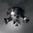 Ideal Lux 095707 bodové stropné svietidlo Ciak 4x50W | GU10 - čierne