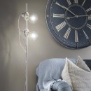 Ideal Lux 119458 stojaca lampa Radio 2x60W | E27 - biela