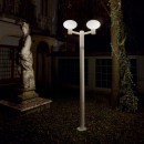 Ideal Lux 136158 vonkajšie stĺpik Armony 2x60W | E27 - biely
