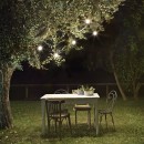 Ideal Lux 159836 vonkajší závesný svetelná reťaz 5x15W | E27 | IP44 - čierny