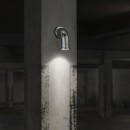 Ideal Lux 160597 vonkajšie nástenné svietidlo Pipeline Galvanize 1x35W | GU10 | IP44 - strieborné
