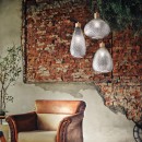 Ideal Lux 238920 závesný stropný luster Bergen 1x60W | E27 - sklo s chrómovým efektom