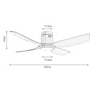 Immax NEO LITE 07283L LED ventilátor s osvetlením PURE  integrovaný LED zdroj