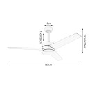 Immax NEO LITE 07285L LED ventilátor s osvetlením VARIABLE  integrovaný LED zdroj