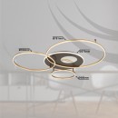 Globo 48466-70 LED prisadené stropné svietidlo INVERTINA  | 70W integrovaný LED zdroj | 4747lm | 2700-6500K