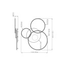 Globo 48466-70W LED prisadené stropné svietidlo INVERTINA  | 70W integrovaný LED zdroj | 4599lm | 2700-6500K