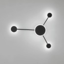 Luce Ambiente Design ETERE-PL3 NER LED prisadené stropné svietidlo ETERE | 12W integrovaný LED zdroj | čierna