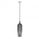 Italux PND-8002-1A-GR závesné stropné svietidlo Rodez 1x60W | E27 - chróm, šedá