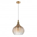 Italux PND-8014-1B-CNSH závesné stropné svietidlo Sabres 1x60W | E27 - mosadz, champagne