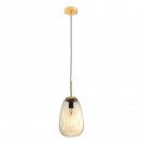 Italux PND-8028-1-CN závesné stropné svietidlo lapolov 1x60W | E27 - zlatá, champagne
