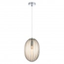 Italux PND-8112-1B-CO závesné stropné svietidlo PARL 1x40W | E14 - chróm, koňaková