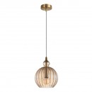 Italux PND-8744-1S-CN závesné stropné svietidlo Biron 1x40W | E14 - mosadz, champagne