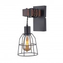 Italux WL-4793-1-L nástenné svietidlo Reda 1x40W | E27 - matná čierna
