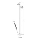 Globo JAMES 57918SB LED stojacia lampa GU10