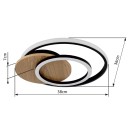 Globo 67331-24 LED prisadené stropné svietidlo JULIO  | 24W integrovaný LED zdroj | 1100lm | 3000K
