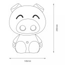 Zuma Line KDR-603B-PK LED stolná lampička Piggy | 3W integrovaný LED zdroj | 40000K