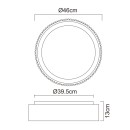 Globo 15924DS LED prisadené stropné svietidlo KEMP  | 45W integrovaný LED zdroj | 1600lm | 2700/4000/6000K