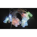 Kolíčky 20 LED - MUTICOLOR