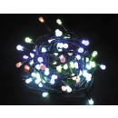 Vánočný reťaz KULIČKY 80 LED - RGB