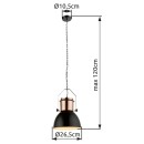 Globo 15282 závesné stropné svietidlo Kutum 1x40W | E27