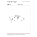 Lucide L251144261 prisadené stropné svietidlo TREVOR  E27