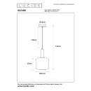 Lucide L454050130 závesné stropné svietidlo ELOISE  E27