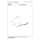 Lucide L455050130 stolná lampička ELOISE  E27