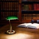 Ideal Lux 045047 stolná lampička Lawyer 1x60W | E27 - biela, chróm