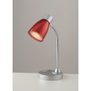 Luce Ambiente Design LDT055ARK-ROSSO stolná lampička ARC E14 | vypínač