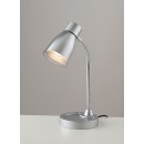 Luce Ambiente Design LDT055ARK-SILVER stolná lampička ARC E14 | vypínač