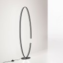 Luce Ambiente Design CLARKE-PT LED stojacia lampa CLARKE | 25W integrovaný LED zdroj | vypínač | čierna