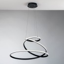 Luce Ambiente Design COASTER-S-NER LED závesné stropné svietidlo COASTER | 60W integrovaný LED zdroj | na lanku | čierna