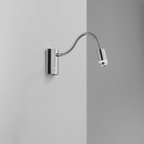 Luce Ambiente Design KEPLER-CR LED bodové nástenné svietidlo KEPLER | 3W integrovaný LED zdroj | vypínač | chróm