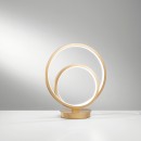 Luce Ambiente Design LIEVE-L-ORO LED stolná lampička LIEVE | 15W integrovaný LED zdroj | vypínač | zlatá